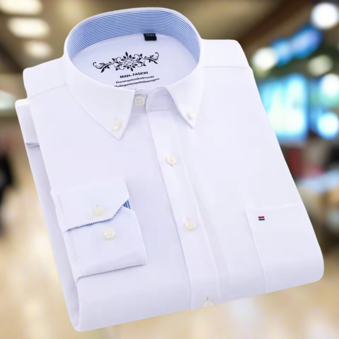 ButtonEase™ | Oxford-overhemd voor heren met enkele zak