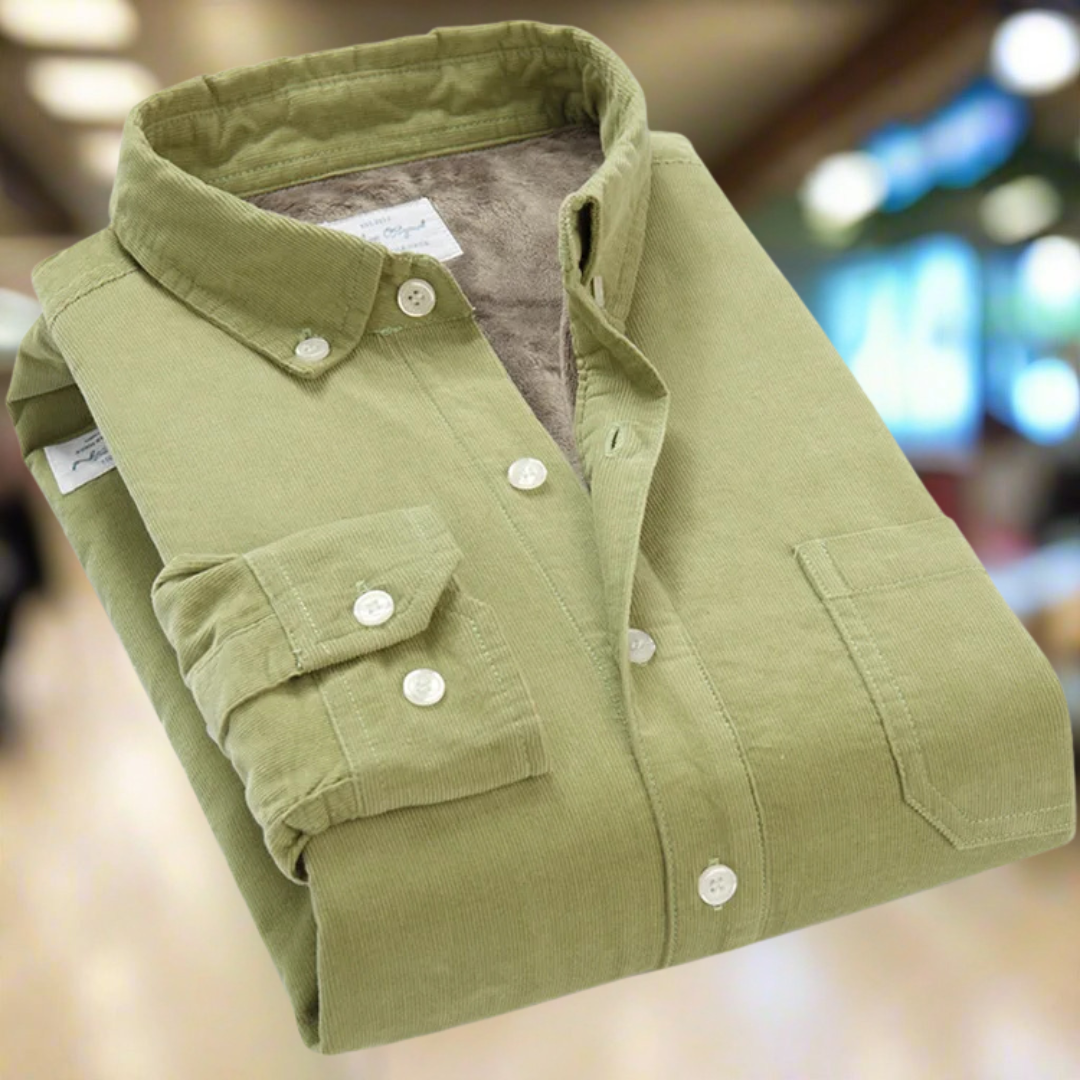 Winterly™ | Thermisch katoenen corduroy overhemd