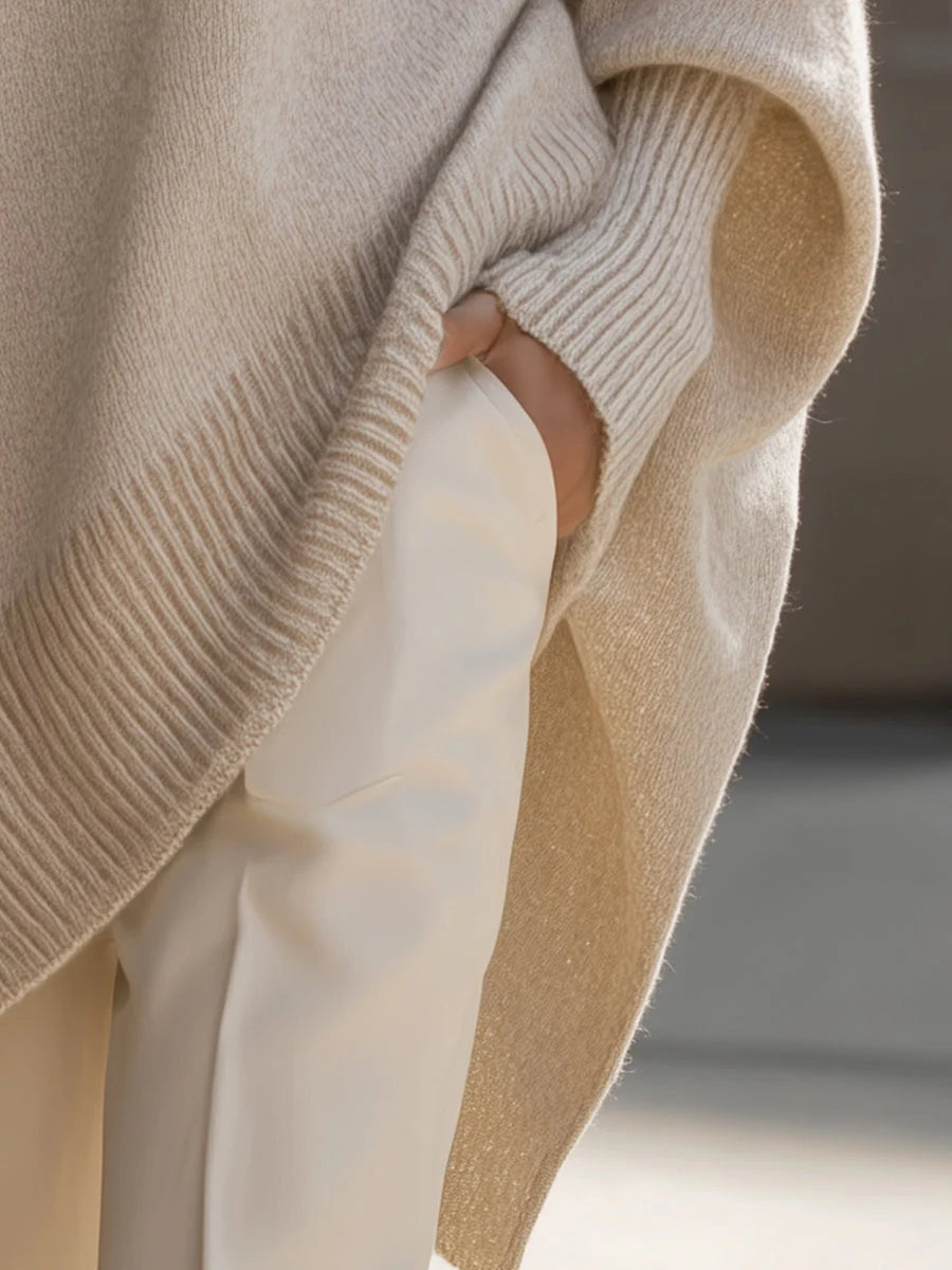 Pella™ | Oversized Poncho Sweater