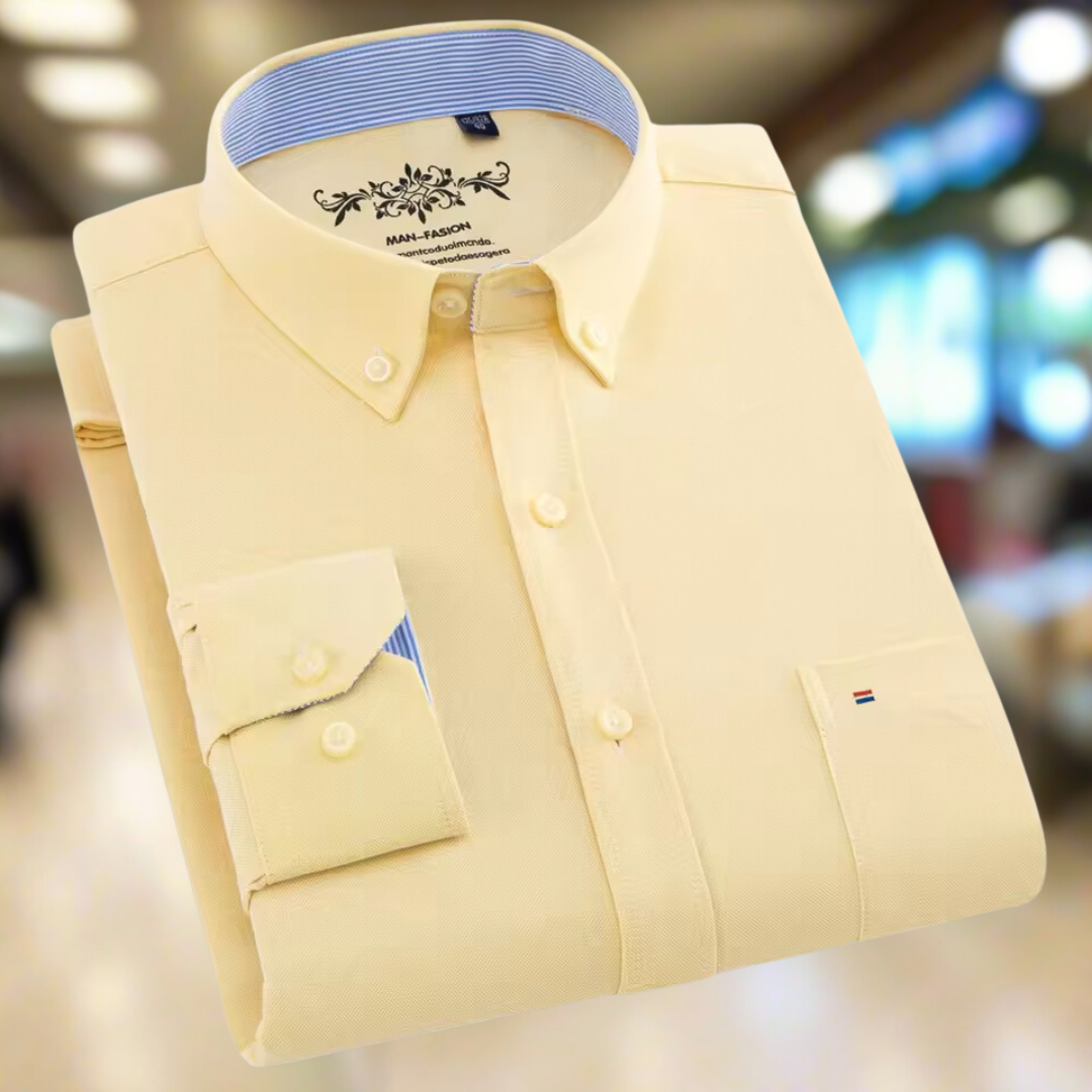 ButtonEase™ | Oxford-overhemd voor heren met enkele zak