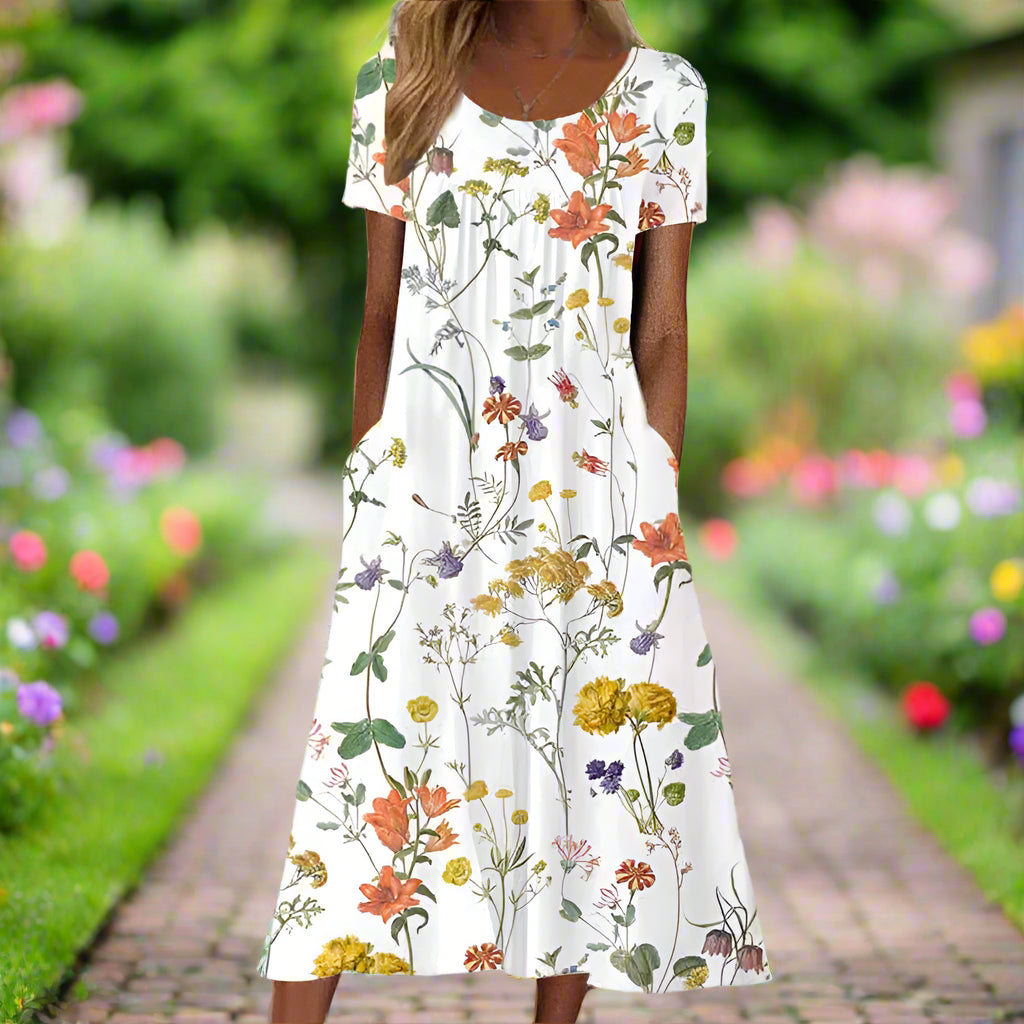 Aderyn™ | Lightweight Flower Print Dress