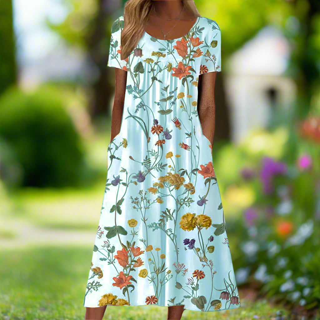 Aderyn™ | Lightweight Flower Print Dress