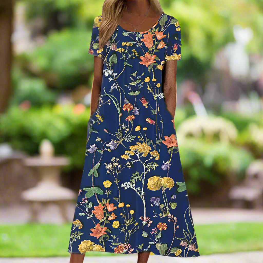 Aderyn™ | Lightweight Flower Print Dress