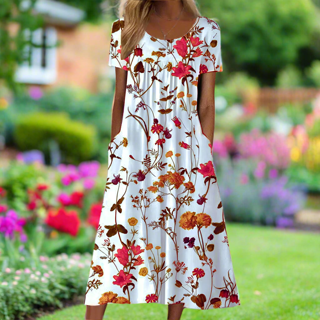 Aderyn™ | Lightweight Flower Print Dress