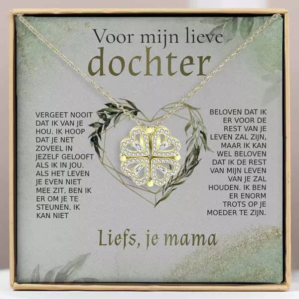 LYNN & CO | KlaverHarten Ketting - PRACHTIG & AUTHENTIEK