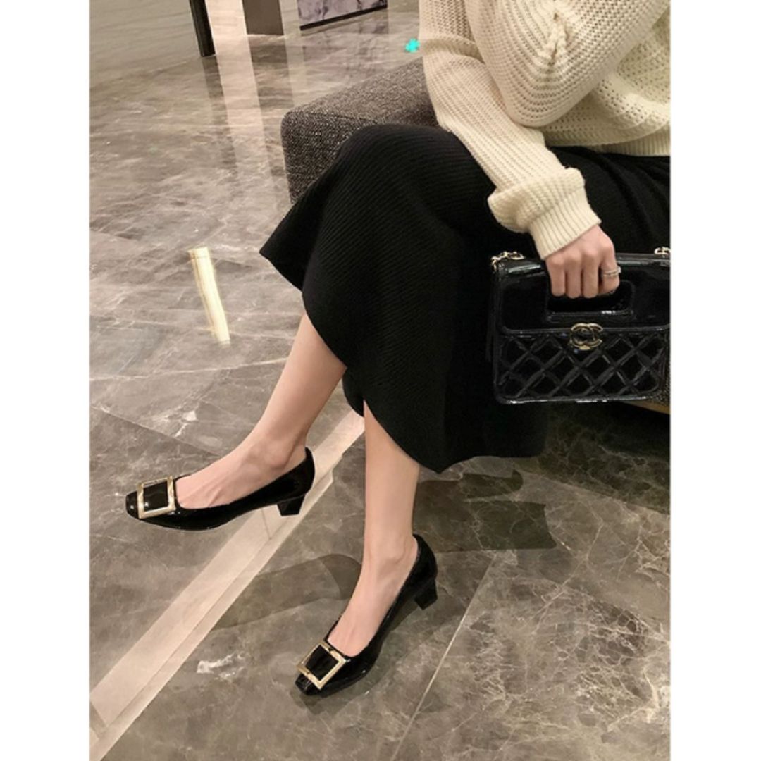 Halvine™ | Square-Toe Mid Heels