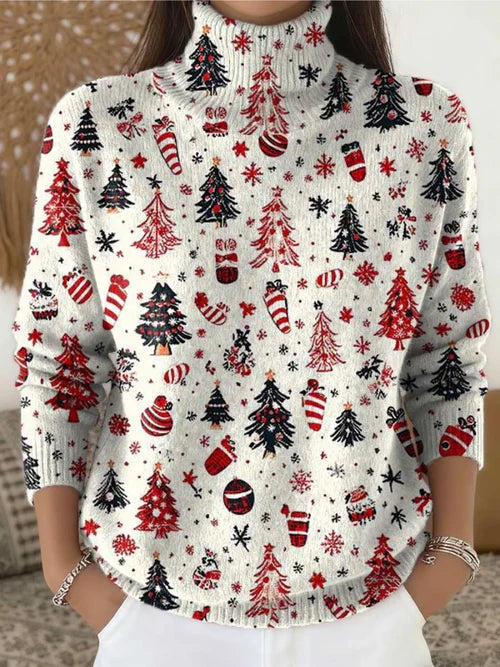 Quinlin™ | Christmas Sweater with High Collar