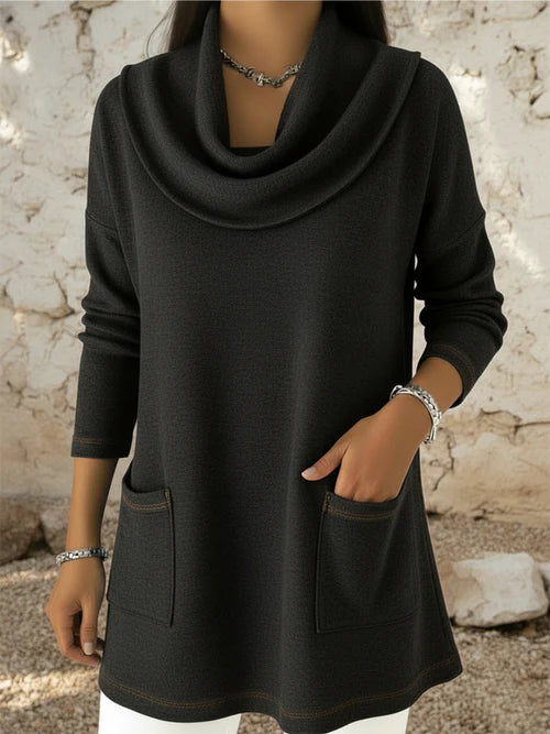 Elsyn™ | Cozy Ruffled Neck Sweater