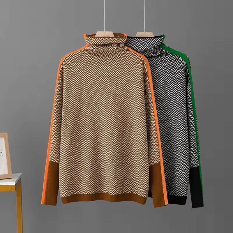 Iona™ | Striped Turtleneck Sweater