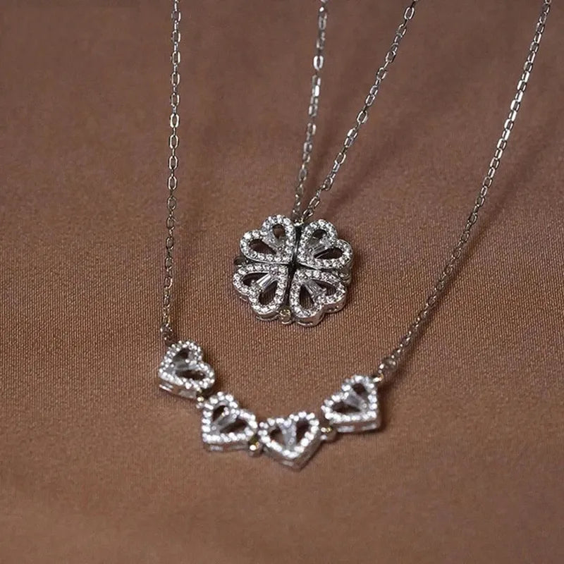 LYNN & CO | KlaverHarten Ketting - PRACHTIG & AUTHENTIEK