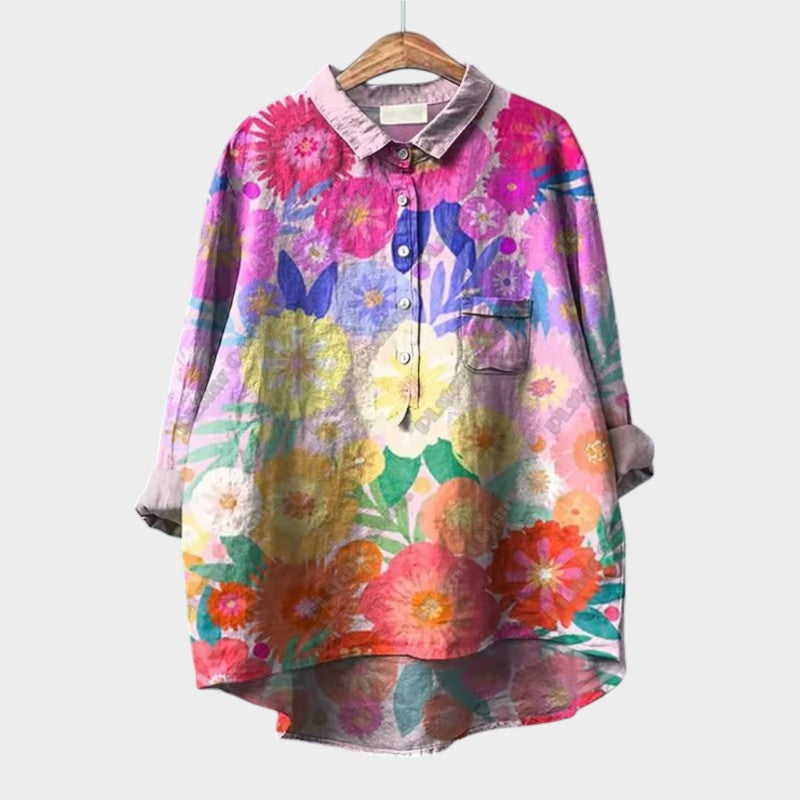 Genevieve™ | Oversized Floral Blouse
