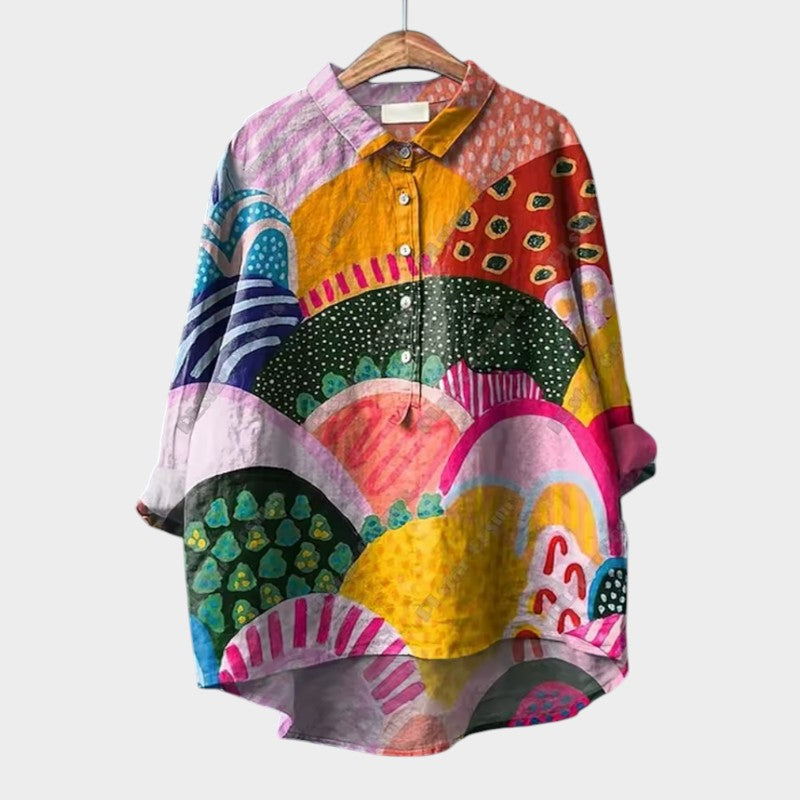 Genevieve™ | Oversized Floral Blouse