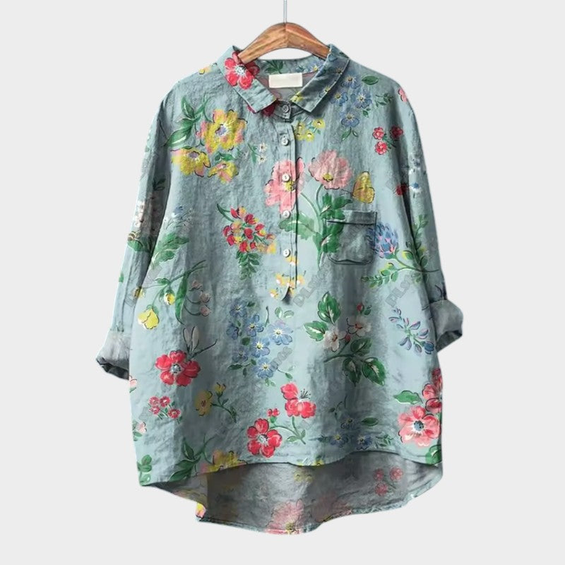 Genevieve™ | Oversized Floral Blouse