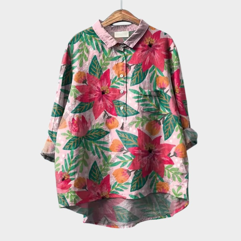 Genevieve™ | Oversized Floral Blouse