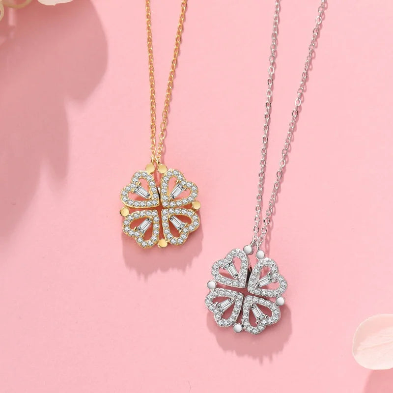 LYNN & CO | KlaverHarten Ketting - PRACHTIG & AUTHENTIEK
