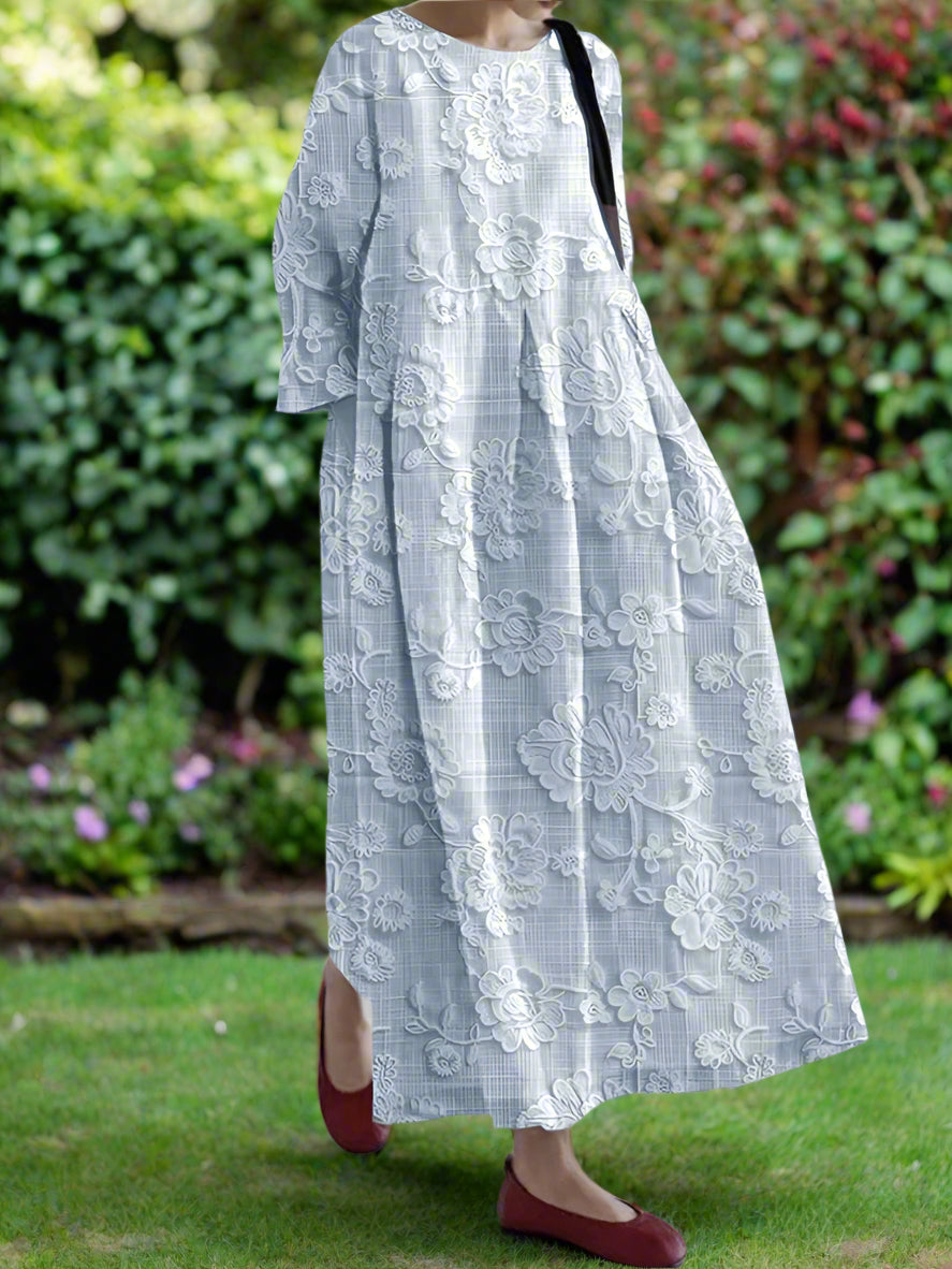 Briella™ | Flowy Floral Midi Dress