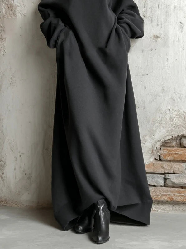 Mireth™ | Off-shoulder Sweatshirt Maxi Dress