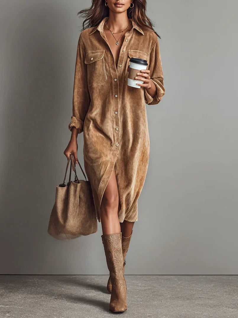 Brielle™ | Effortless Button-Down Dress