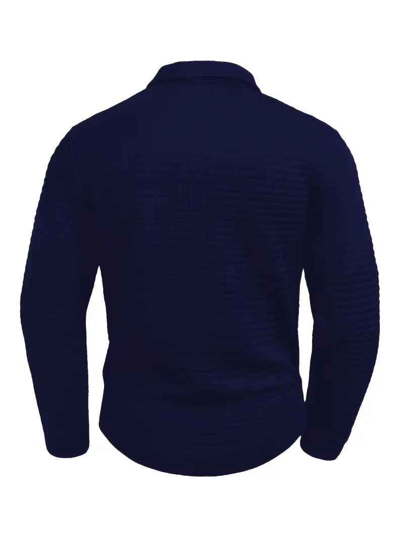 Byron™ | Textured Long Sleeve Polo Shirt
