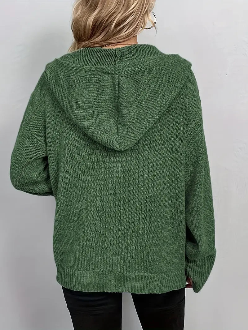 Delora™ | Long Sleeve Hooded Cardigan
