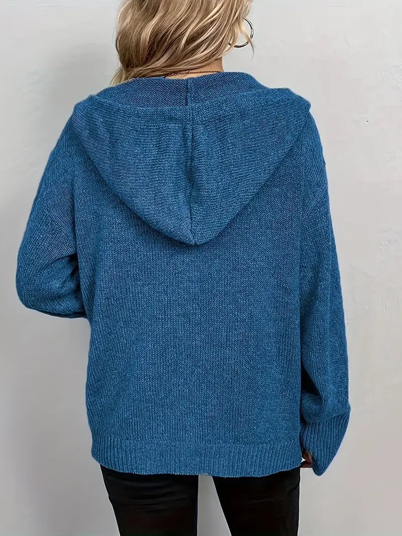 Delora™ | Long Sleeve Hooded Cardigan