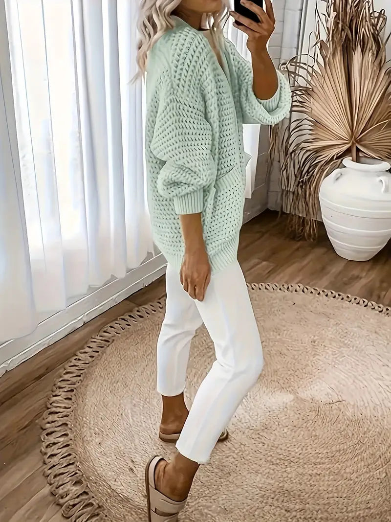 Faylinn™ | Long Sleeve V-Neck Cardigan
