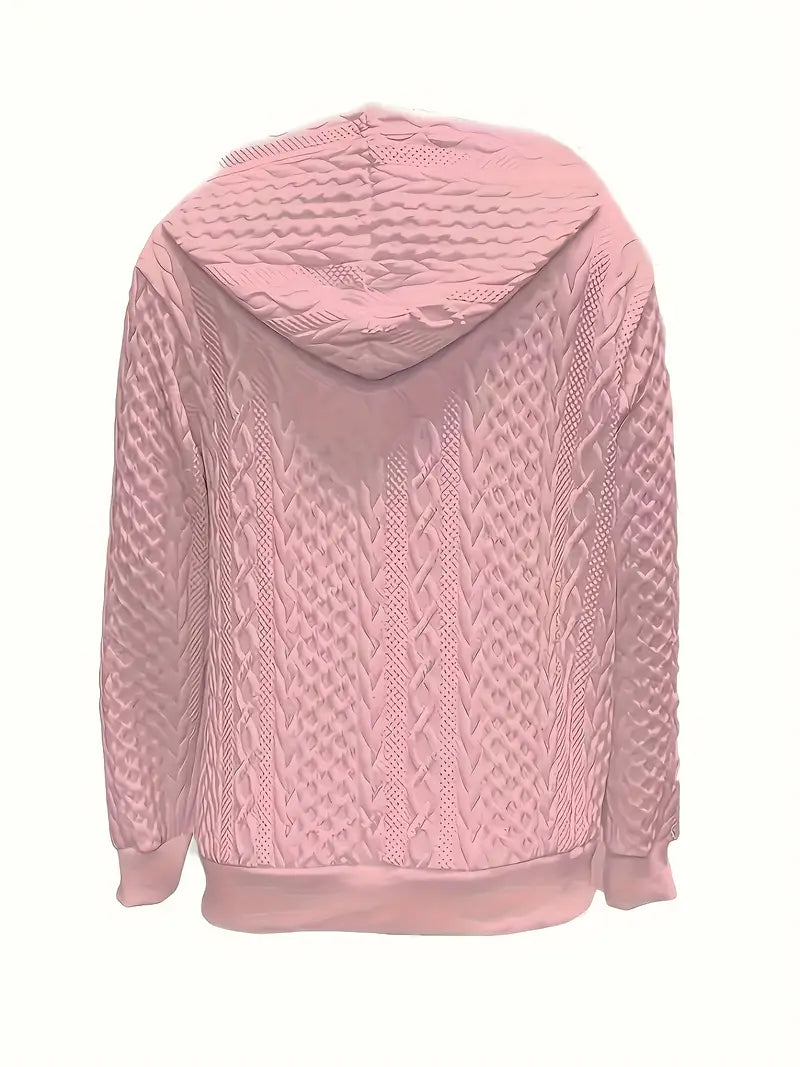 Aeliana™ | Quilted Zip-Up Hoodie