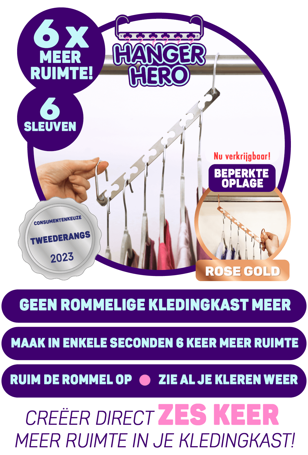 Hanger Hero™ - Originele & ultieme oplossing voor jouw kledingkast!