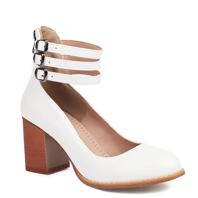 Brenith™ | Buckled Block Sandals