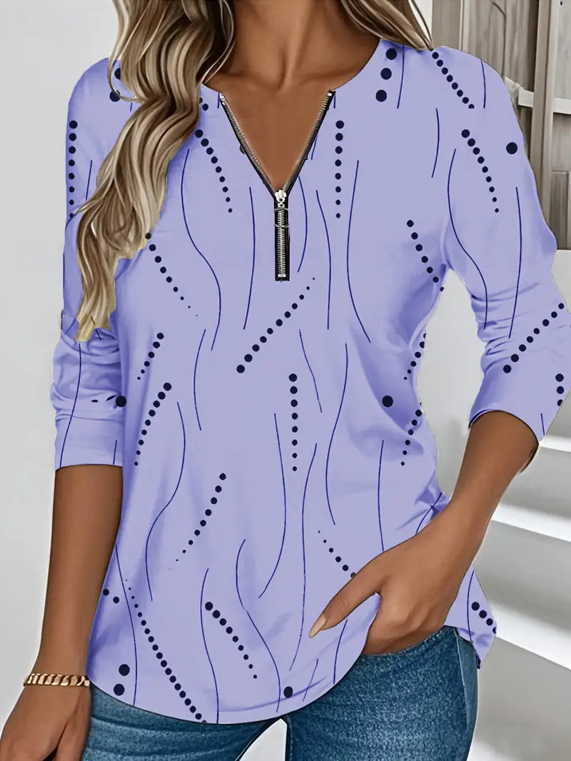 Hannelore™ | Elegant V-Neck Long Sleeve T-Shirt