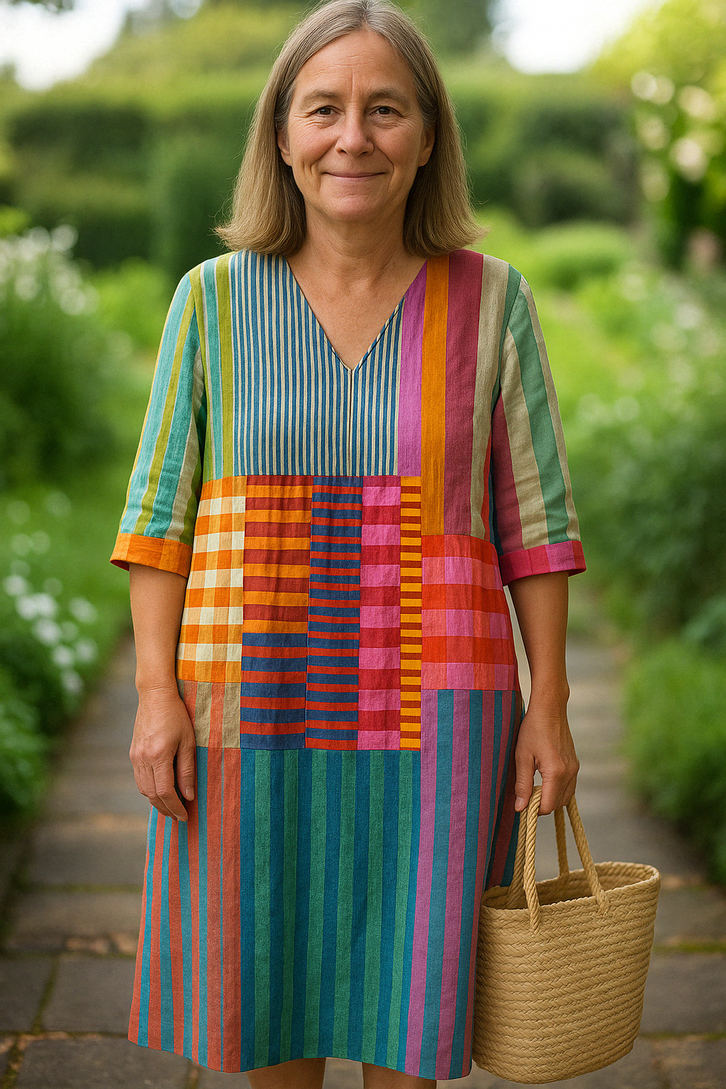 Elsie™ | Timeless Geometric Art Dress
