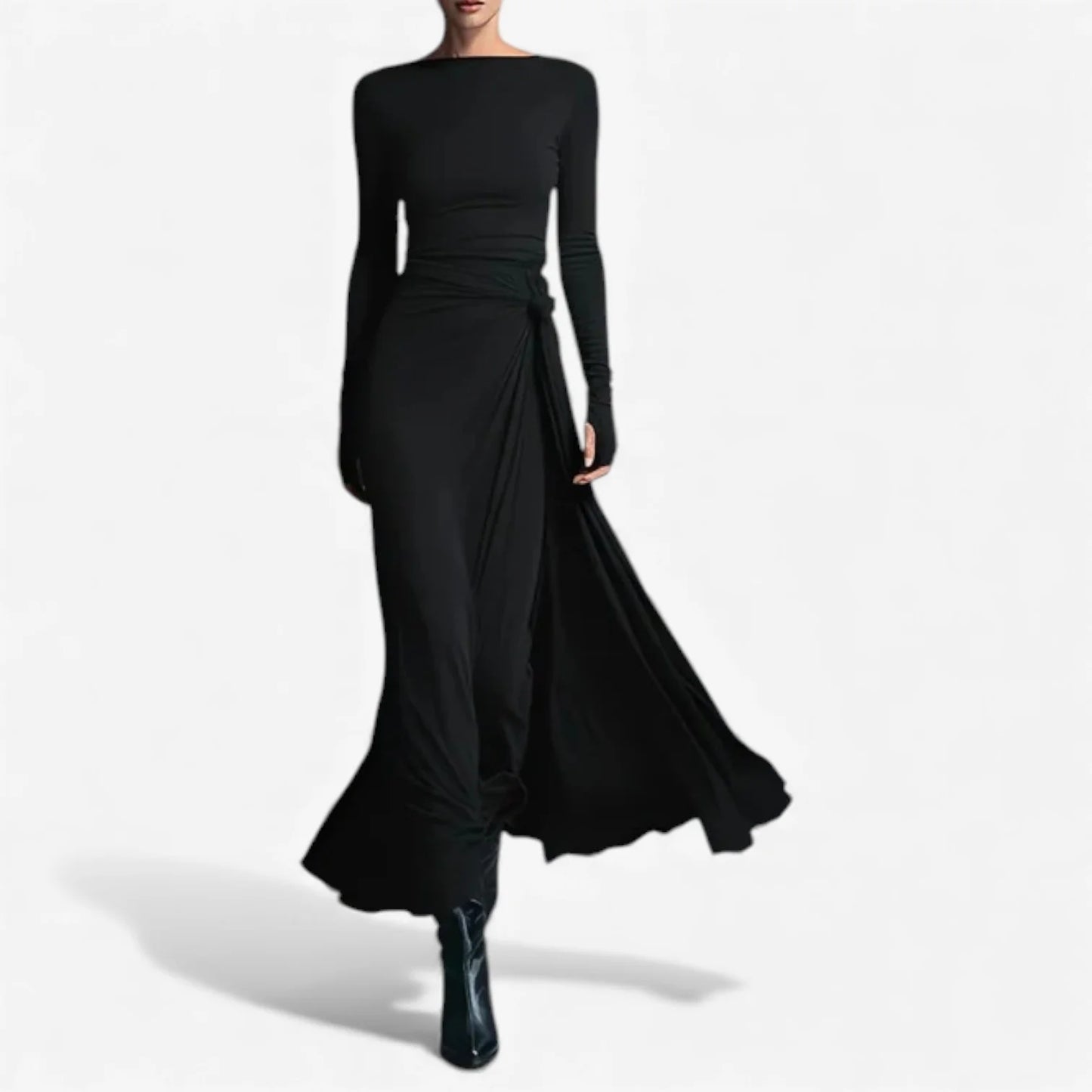 Dynelle™ | Long Sleeve Maxi Dress