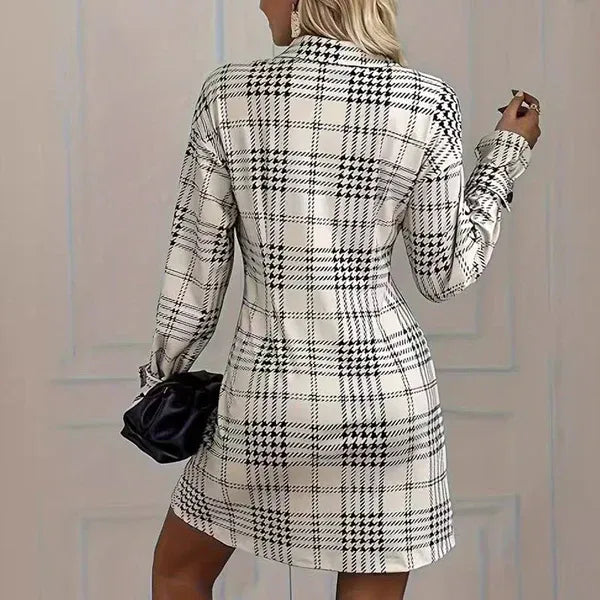 Thessa™ | Plaid Button Dress