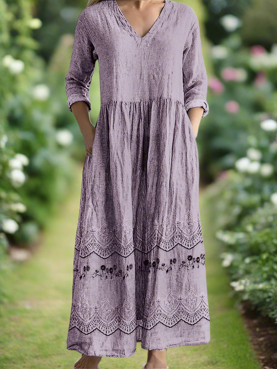 Esme™ | Geometric & Floral Patterned Dress