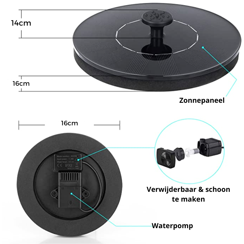 ZonneFontein™ - Duurzaamheid & Beleving In 1 product!