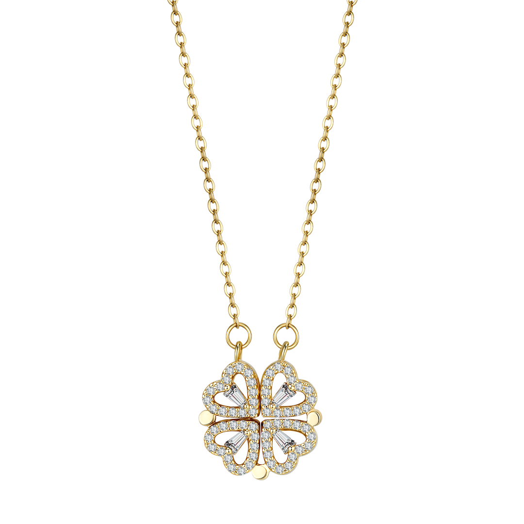 LYNN & CO | KlaverHarten Ketting - PRACHTIG & AUTHENTIEK
