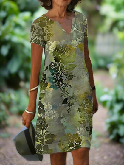 Ellen™ | Graceful V-Line Dress