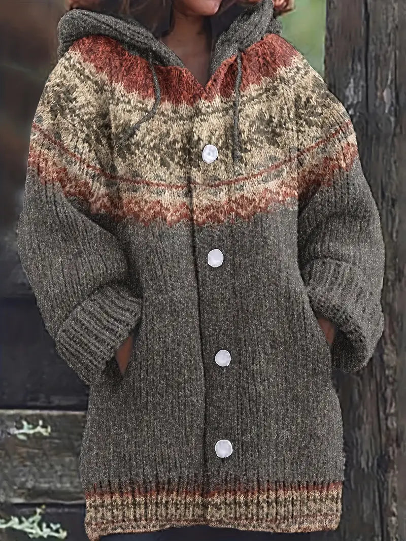 Serenelle™ | Elegant Hooded Cardigan