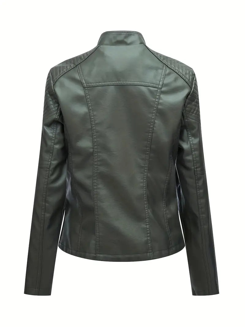 Branna™ | Zippered Biker Jacket