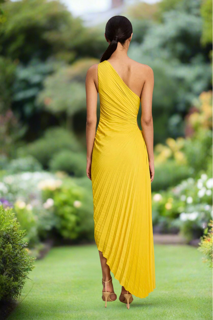 Pyrra™ | Flowing Single Strap Midi Dress