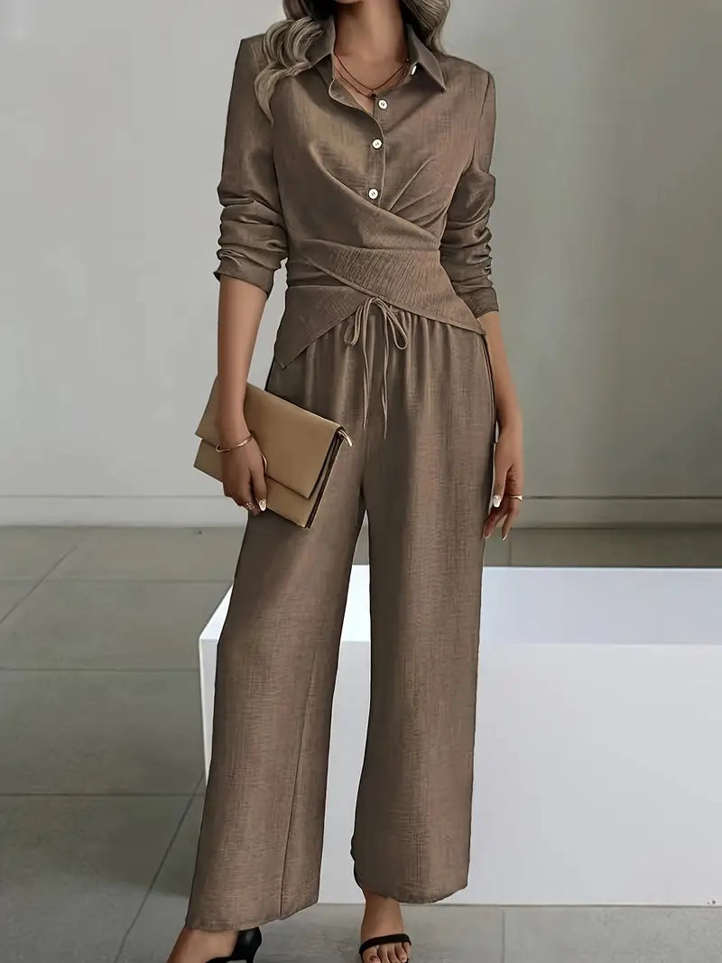 Phoebe™ | Chic Brown Casual Set