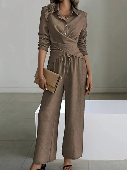 Phoebe™ | Chic Brown Casual Set