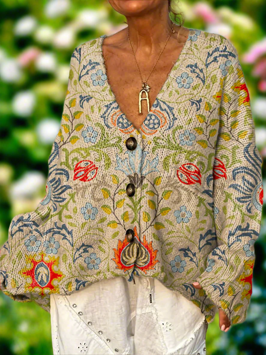 Olivia™ | Art Print Cardigan