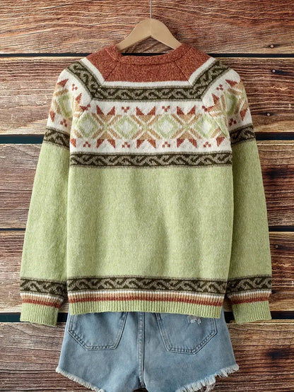 Heloria™ | Boho Chic Patterned Cardigan