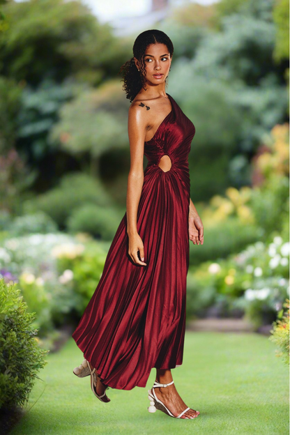 Pyrra™ | Flowing Single Strap Midi Dress