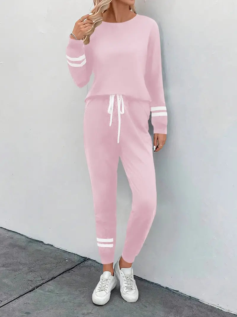 Quintessa™ | Women's Cozy Striped Lounge Set