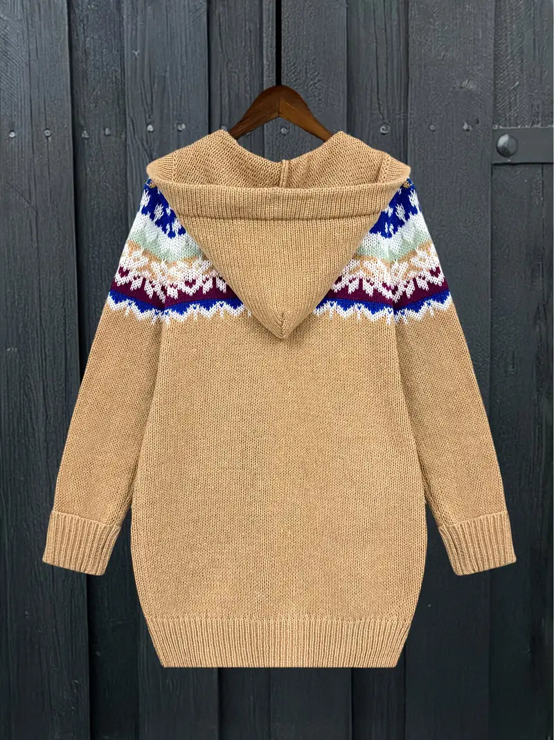 Delira™ | Elegant Hooded Cardigan