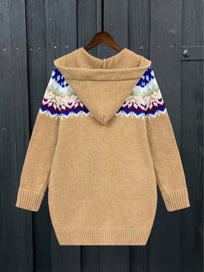 Delira™ | Elegant Hooded Cardigan