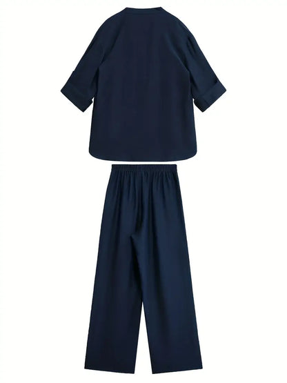 Beatrice™ | Casual Commuter V-Neck Set