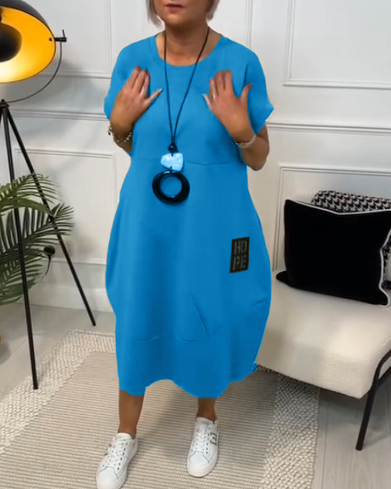 Nivelle™ | Casual Text Dress